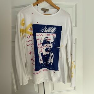 Men’s Burberry Graphic Long Sleeve Shirt